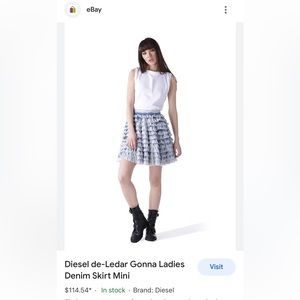Brand new Diesel Jean skirt never wear